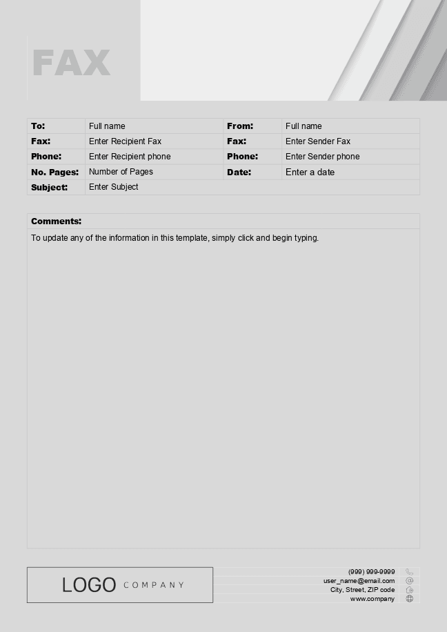 Fax cover sheet 1