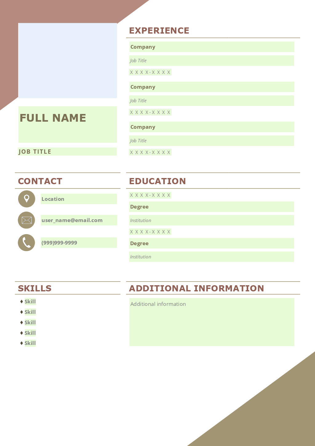 CV (resume) form 4